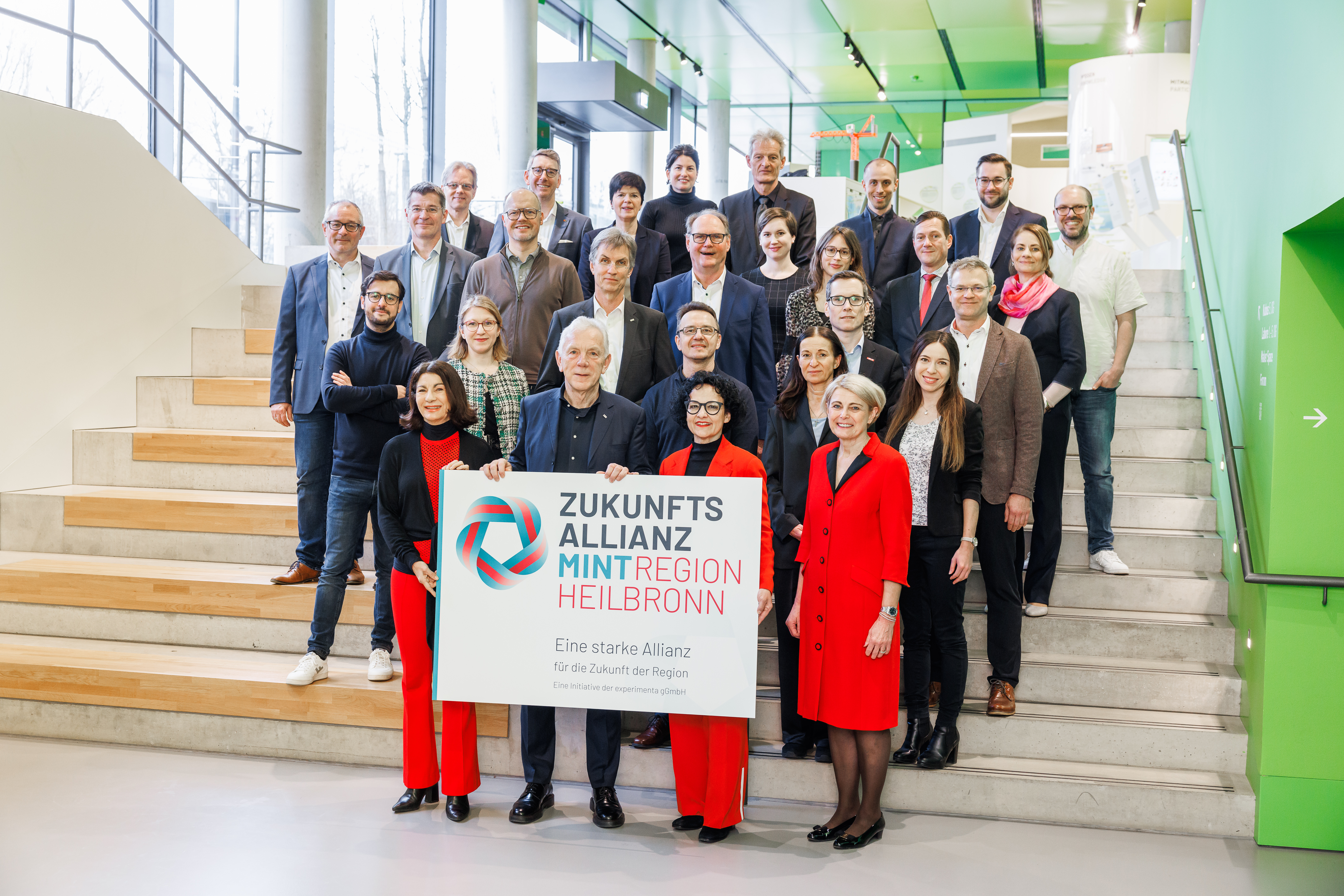Gruppenbild der MINT-Akteure der Zukunftsallianz Region Heilbronn